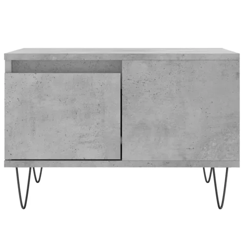 Betonszürke szerelt fa dohányzóasztal 55x55x36,5 cm
