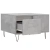 Betonszürke szerelt fa dohányzóasztal 55x55x36,5 cm