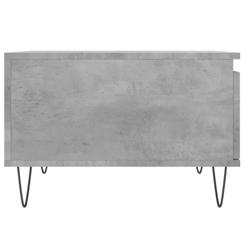 Betonszürke szerelt fa dohányzóasztal 55x55x36,5 cm
