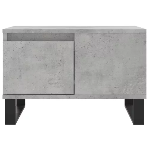 Betonszürke szerelt fa dohányzóasztal 55x55x36,5 cm