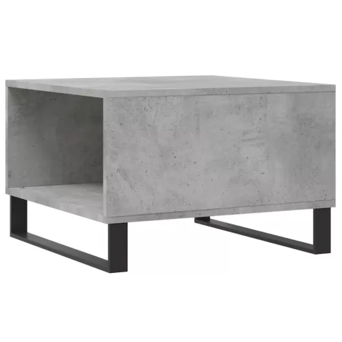 Betonszürke szerelt fa dohányzóasztal 55x55x36,5 cm