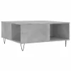 Betonszürke szerelt fa dohányzóasztal 80x80x36,5 cm