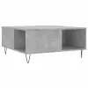 Betonszürke szerelt fa dohányzóasztal 80x80x36,5 cm