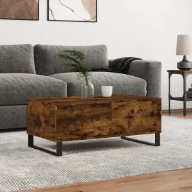   Füstös tölgy színű fatermék dohányzóasztal 90x50x36,5 cm