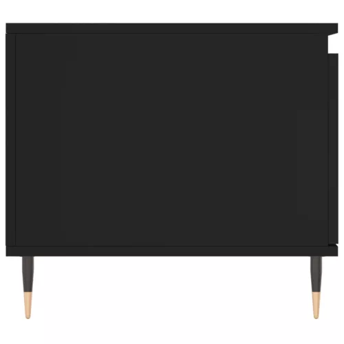 Fekete szerelt fa dohányzóasztal 100 x 50 x 45 cm