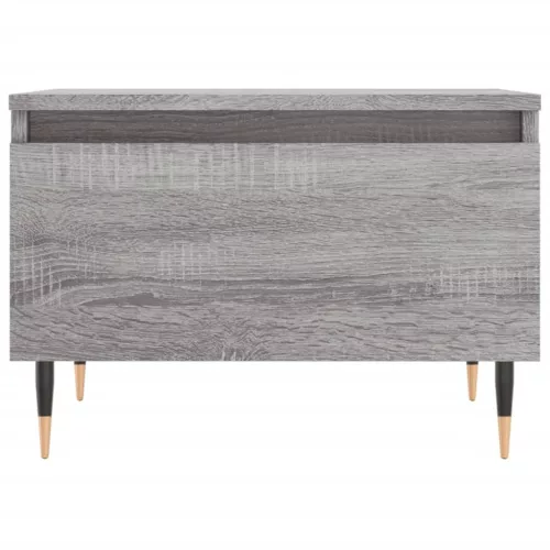 2 db szürke sonoma szerelt fa dohányzóasztal 50 x 46 x 35 cm