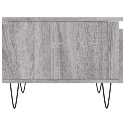 2 db szürke sonoma szerelt fa dohányzóasztal 50 x 46 x 35 cm