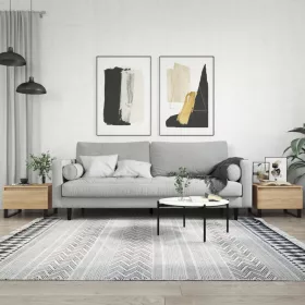   2 db sonoma tölgy szerelt fa dohányzóasztal 50 x 46 x 35 cm