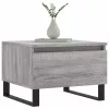 2 db szürke sonoma szerelt fa dohányzóasztal 50 x 46 x 35 cm