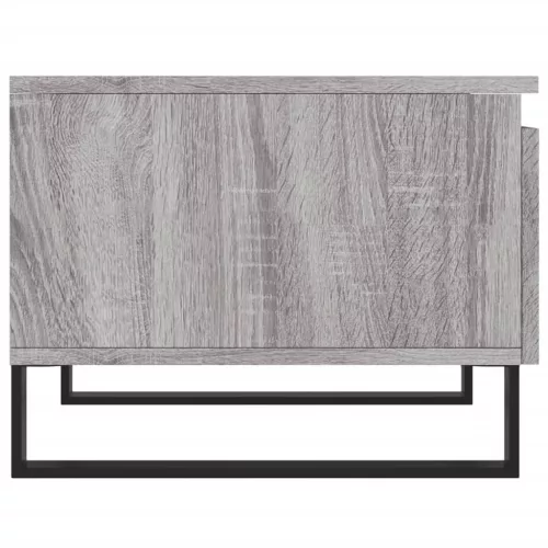 2 db szürke sonoma szerelt fa dohányzóasztal 50 x 46 x 35 cm