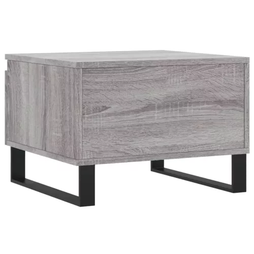 2 db szürke sonoma szerelt fa dohányzóasztal 50 x 46 x 35 cm