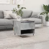 Betonszürke szerelt fa dohányzóasztal 50 x 46 x 50 cm
