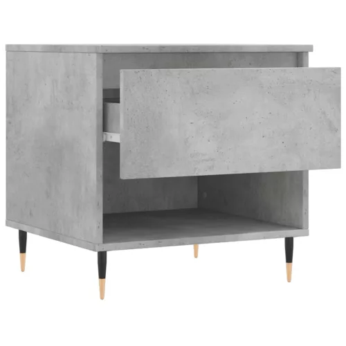 Betonszürke szerelt fa dohányzóasztal 50 x 46 x 50 cm
