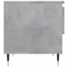 Betonszürke szerelt fa dohányzóasztal 50 x 46 x 50 cm
