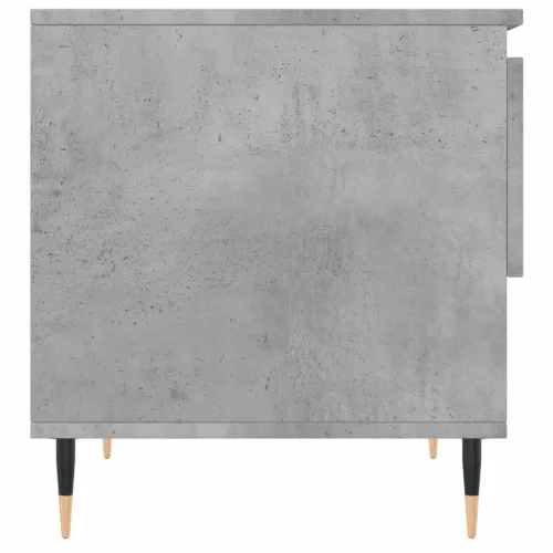 Betonszürke szerelt fa dohányzóasztal 50 x 46 x 50 cm