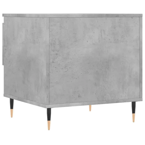2 db betonszürke szerelt fa dohányzóasztal 50 x 46 x 50 cm