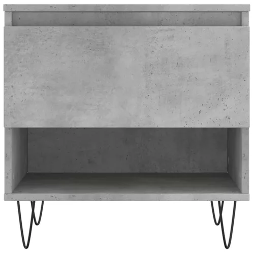 Betonszürke szerelt fa dohányzóasztal 50 x 46 x 50 cm