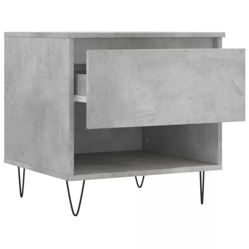 Betonszürke szerelt fa dohányzóasztal 50 x 46 x 50 cm