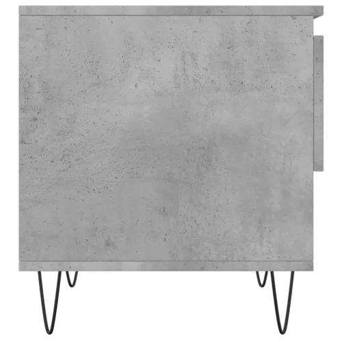 Betonszürke szerelt fa dohányzóasztal 50 x 46 x 50 cm