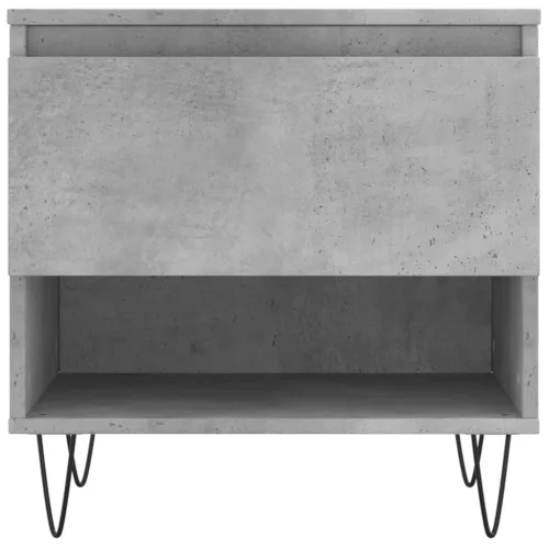 2 db betonszürke szerelt fa dohányzóasztal 50 x 46 x 50 cm