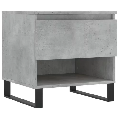 2 db betonszürke szerelt fa dohányzóasztal 50 x 46 x 50 cm