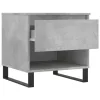 2 db betonszürke szerelt fa dohányzóasztal 50 x 46 x 50 cm