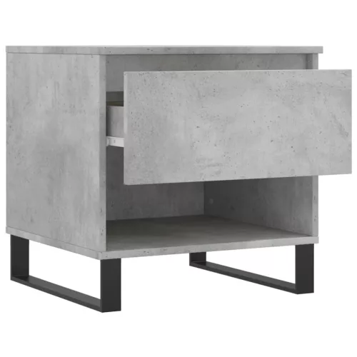 2 db betonszürke szerelt fa dohányzóasztal 50 x 46 x 50 cm