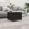 Fekete szerelt fa dohányzóasztal 60x44,5x45 cm