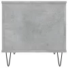 Betonszürke szerelt fa dohányzóasztal 60 x 44,5 x 45 cm