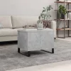 Betonszürke szerelt fa dohányzóasztal 60 x 44,5 x 45 cm
