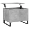 Betonszürke szerelt fa dohányzóasztal 60 x 44,5 x 45 cm