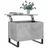 Betonszürke szerelt fa dohányzóasztal 60 x 44,5 x 45 cm