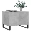 Betonszürke szerelt fa dohányzóasztal 60 x 44,5 x 45 cm