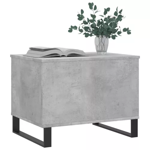 Betonszürke szerelt fa dohányzóasztal 60 x 44,5 x 45 cm
