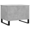 Betonszürke szerelt fa dohányzóasztal 60 x 44,5 x 45 cm