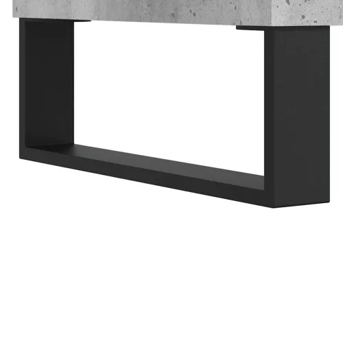 Betonszürke szerelt fa dohányzóasztal 60 x 44,5 x 45 cm