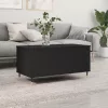 Fekete szerelt fa dohányzóasztal 90x44,5x45 cm