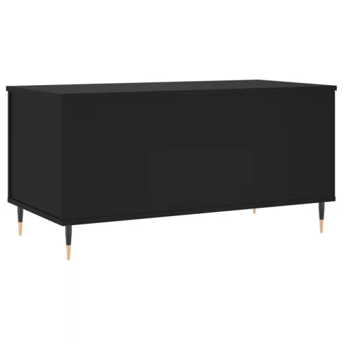 Fekete szerelt fa dohányzóasztal 90x44,5x45 cm