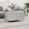 Betonszürke szerelt fa dohányzóasztal 90x44,5x45 cm