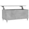 Betonszürke szerelt fa dohányzóasztal 90x44,5x45 cm