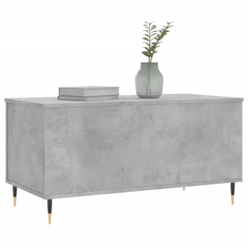 Betonszürke szerelt fa dohányzóasztal 90x44,5x45 cm