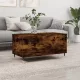 Füstös tölgy színű szerelt fa dohányzóasztal 90 x 44,5 x 45 cm