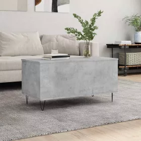 Betonszürke szerelt fa dohányzóasztal 90x44,5x45 cm