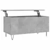 Betonszürke szerelt fa dohányzóasztal 90x44,5x45 cm