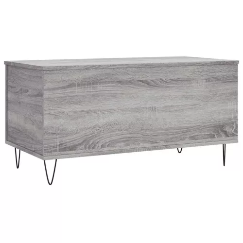 Szürke sonoma színű szerelt fa dohányzóasztal 90x44,5x45 cm