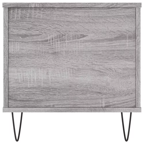 Szürke sonoma színű szerelt fa dohányzóasztal 90x44,5x45 cm