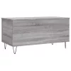 Szürke sonoma színű szerelt fa dohányzóasztal 90x44,5x45 cm