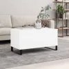 Fehér szerelt fa dohányzóasztal 90x44,5x45 cm