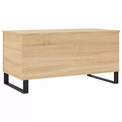 Sonoma tölgy színű szerelt fa dohányzóasztal 90x44,5x45 cm