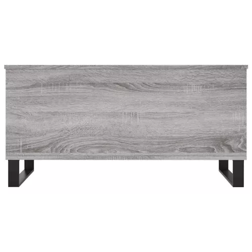 Szürke sonoma színű szerelt fa dohányzóasztal 90x44,5x45 cm